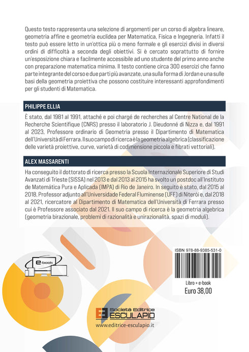 ELLIA MASSARENTI - Algebra Lineare e Geometria