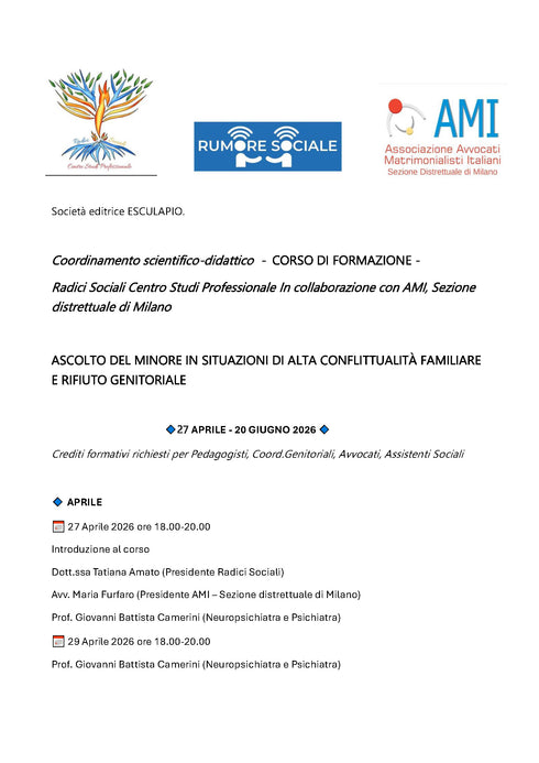 Ciclo incontri aprile-giugno 2026