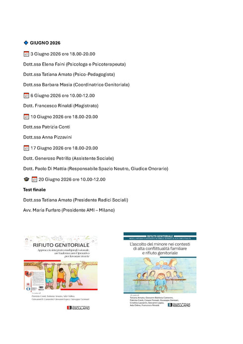 Ciclo incontri aprile-giugno 2026