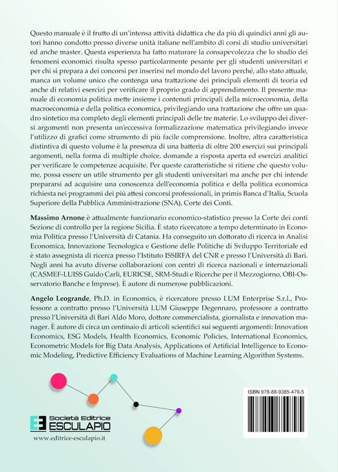 ARNONE LEOGRANDE - Manuale di Economia Politica