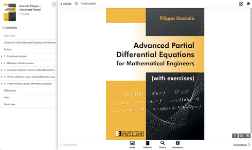 GAZZOLA - Advanced Partial Differential Equations for Mathematical Engineers