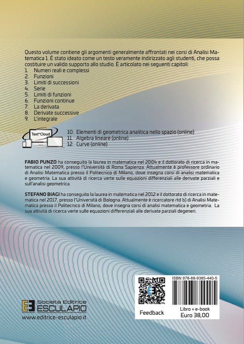 PUNZO BIAGI - Lezioni di Analisi Matematica 1