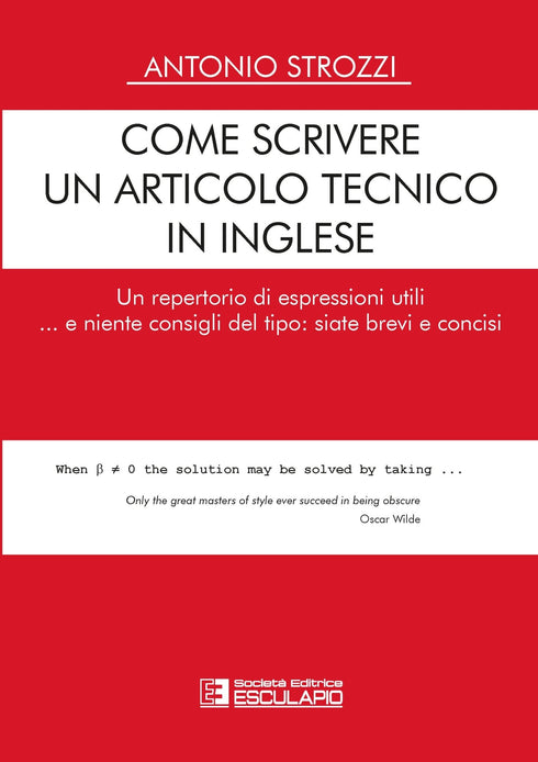 STROZZI - Come scrivere un articolo tecnico in inglese