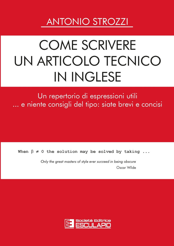 STROZZI - Come scrivere un articolo tecnico in inglese
