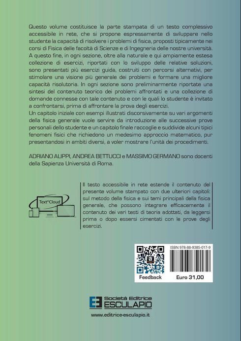 ALIPPI BETTUCCI GERMANO - Fisica Generale. Esercizi Risolti e Guida allo Svolgimento con Richiami di Teoria