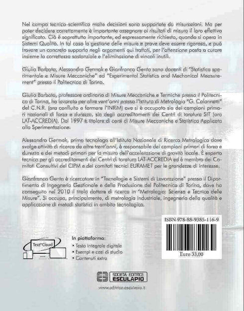BARBATO GERMAK GENTA - Misurare per Decidere. Misure e Statistica di Base