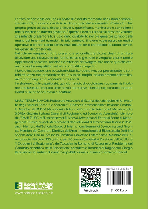 BIANCHI - Le Rilevazioni Contabili. Principi Metodi ed Esemplificazioni