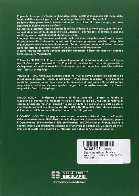 BORCHI NICOLETTI - Elettromagnetismo teoria ed esercizi per studenti di ingegneria