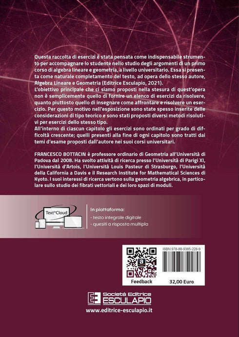 BOTTACIN - Esercizi di Algebra Lineare e Geometria