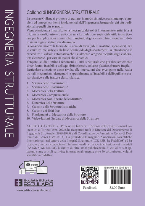CARPINTERI LACIDOGNA PAGGI - Calcolo delle Strutture Isostatiche. Esempi ed Esercizi