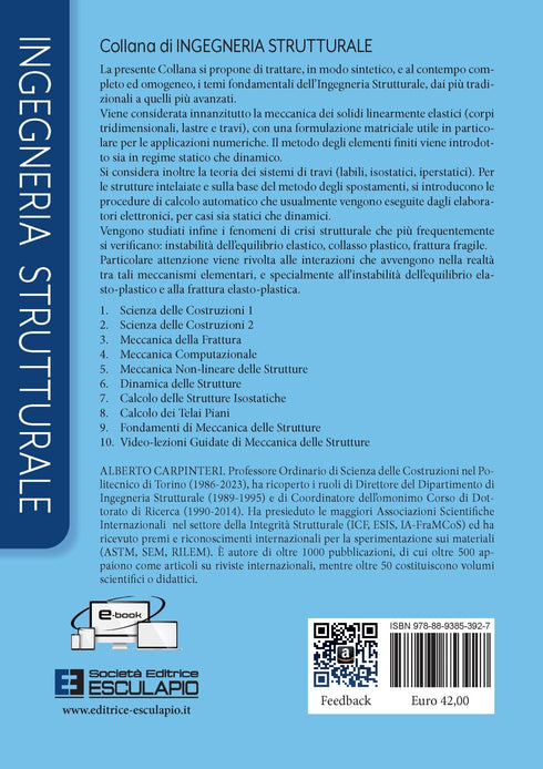 CARPINTERI LACIDOGNA SURACE - Calcolo dei telai piani