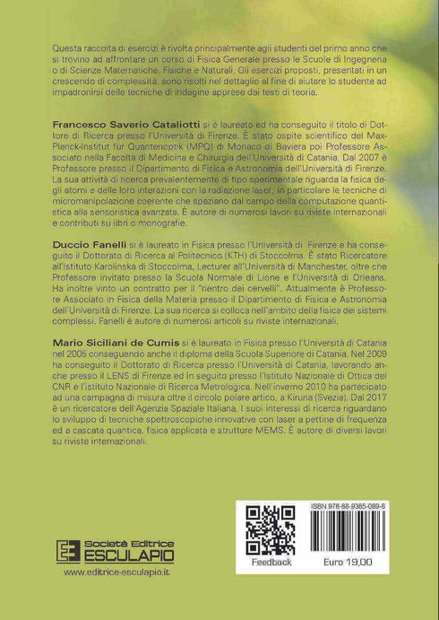 CATALIOTTI FANELLI SICILIANI DE CUMIS - Esercizi di Fisica Generale. Meccanica