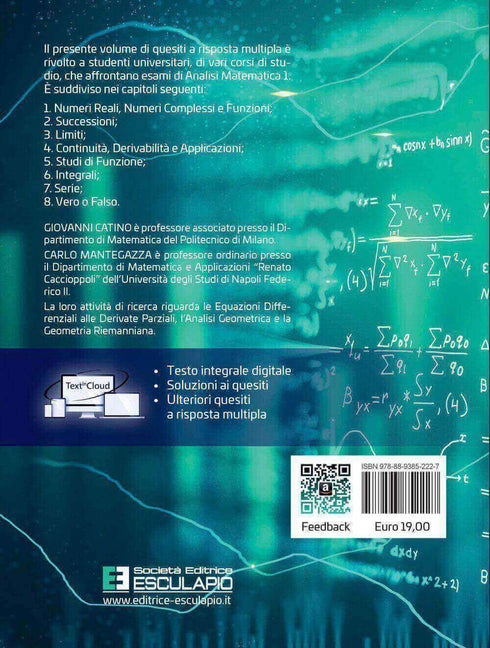 CATINO MANTEGAZZA - Quesiti a risposta multipla di Analisi Matematica 1