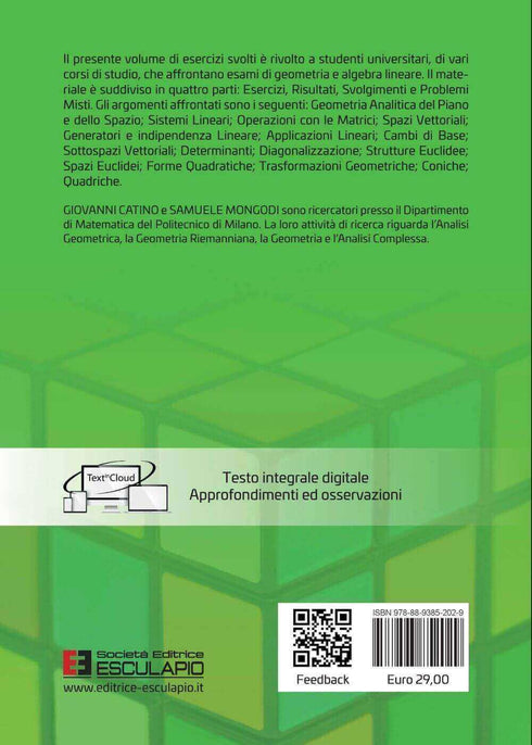 CATINO MONGODI - Esercizi svolti di Geometria e Algebra Lineare