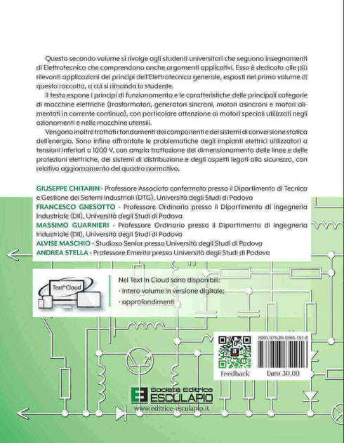 CHITARIN GNESOTTO GUARNIERI MASCHIO STELLA - Elettrotecnica 2 - Applicazioni
