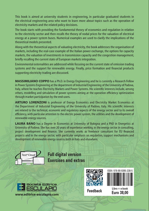 COPPO LORENZONI BANO - Principles of Electricity Markets Economics