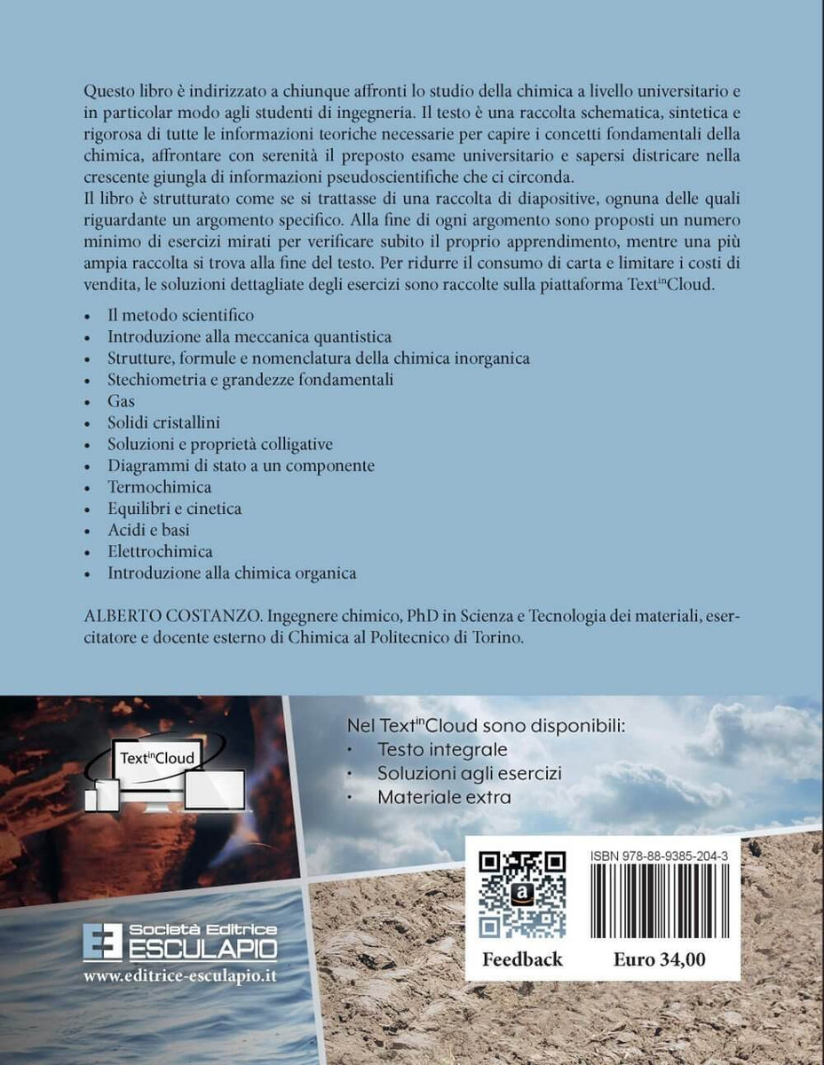 COSTANZO - Chimica Generale. Teoria ed Esercizi di Chimica per Ingegneria – Libreria  Esculapio