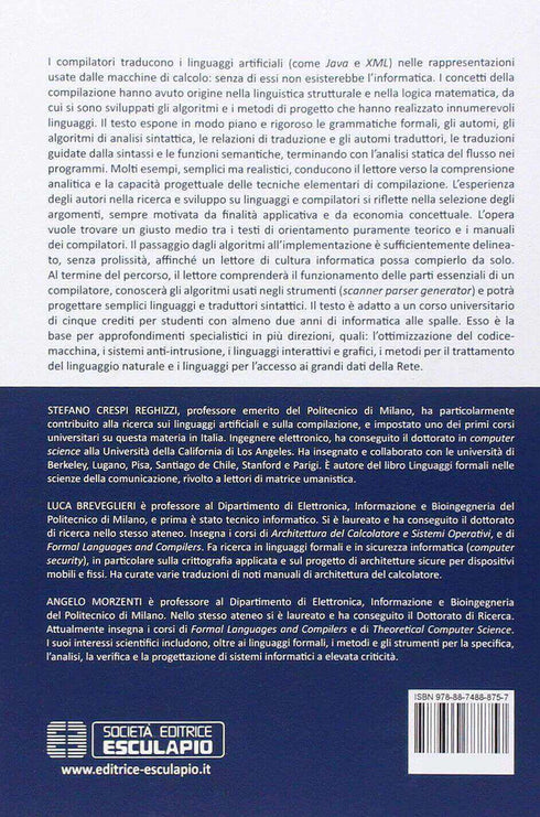 CRESPI REGHIZZI BREVEGLIERI MORZENTI - Linguaggi Formali e Compilazione