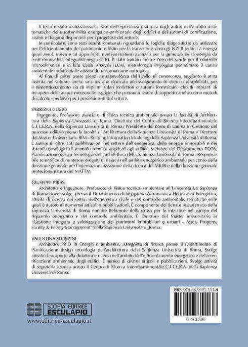 CUMO PIRAS SFORZINI - Analisi Energetica degli Edifici. Elementi Progettuali