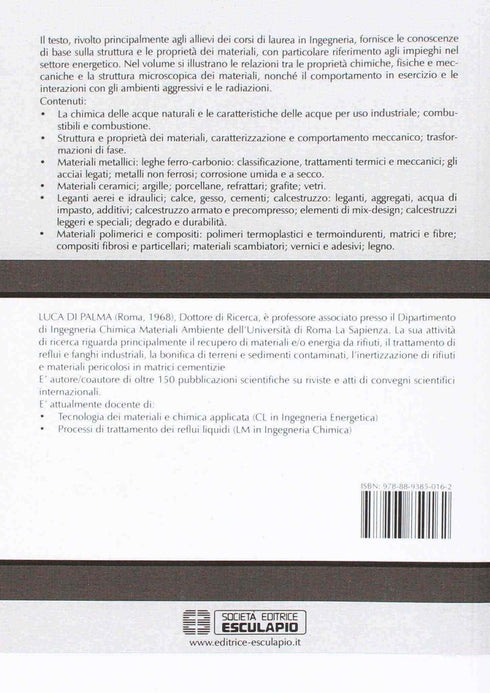 DI PALMA - Tecnologia dei Materiali e Chimica Applicata