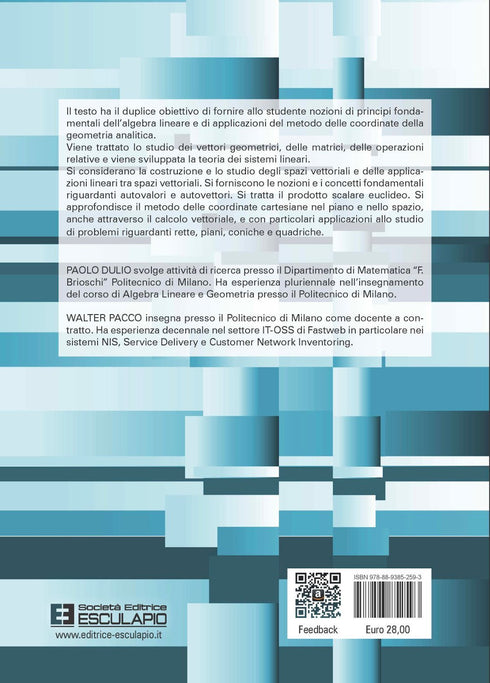 DULIO PACCO - Algebra Lineare e Geometria - Teoria