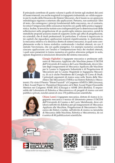 FIGLIOLINI LANNI - Meccanica Applicata alle Macchine. Applicazioni di dinamica dei sistemi meccanici