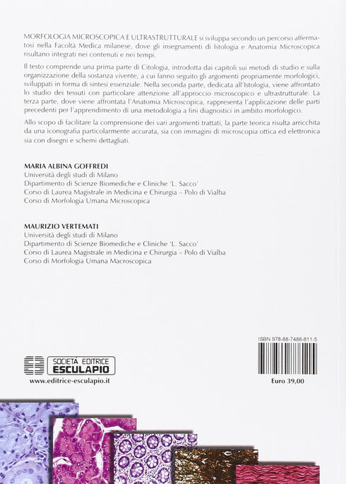 GOFFREDI VERTEMATI - Morfologia Microscopica e Ultrastrutturale