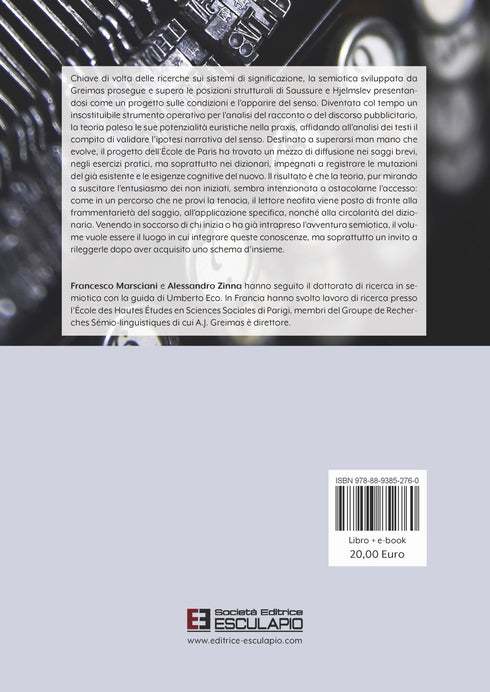 MARSCIANI ZINNA - Elementi di Semiotica Generativa. Processi e sistemi della significazione