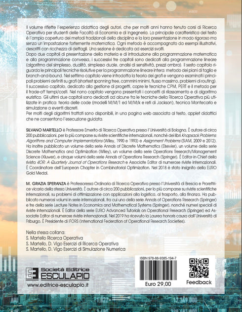 MARTELLO SPERANZA - Ricerca Operativa per l'Economia e l'Impresa