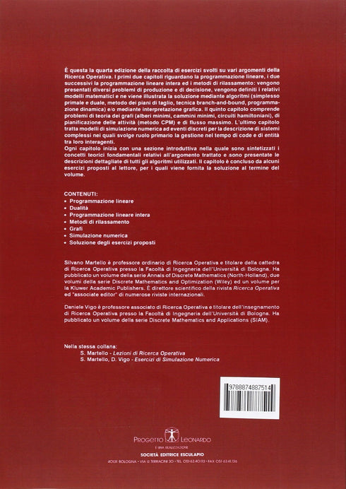 MARTELLO VIGO - Esercizi di ricerca operativa