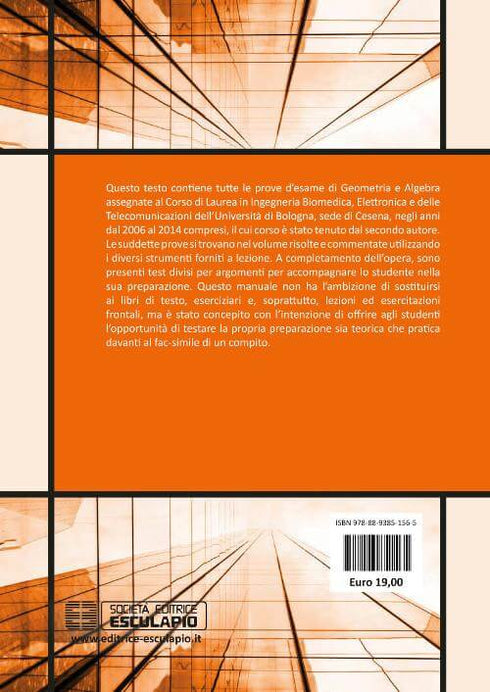 MULAZZANI CATTABRIGA - Prove d'esame risolte di Geometria e Algebra Lineare