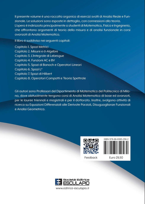 MURATORI PUNZO SOAVE - Esercizi svolti di Analisi Reale e Funzionale