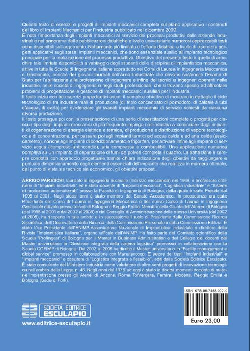 PARESCHI - Esercizi e Progetti di Impianti Meccanici