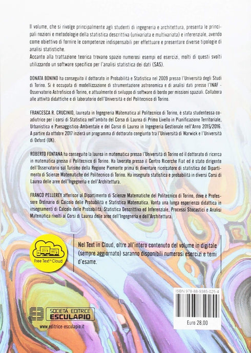PELLEREY FONTANA BONINO CRUCINIO - Elementi di Statistica per l'Ingegneria e l'architettura