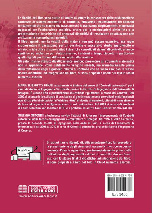 PENATI SIMONINI - Introduzione allo studio dei Sistemi di Controllo