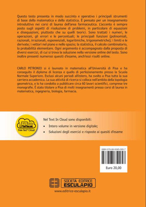 PETRONIO - Elementi di Matematica e Statistica