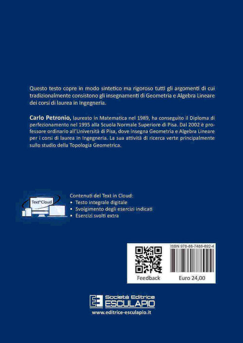 PETRONIO - Geometria e Algebra Lineare