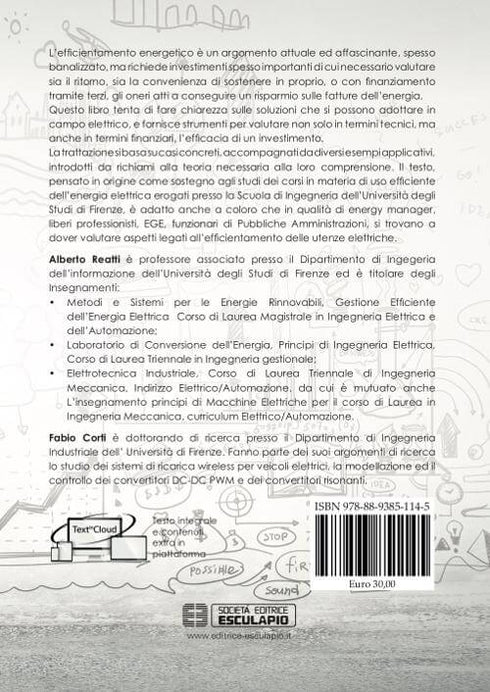 REATTI CORTI - Efficienza Energetica. Ottimizzazione tecnico economica delle utenze elettriche
