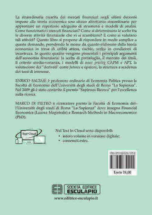 SALTARI DI PIETRO - Introduzione all'economia finanziaria
