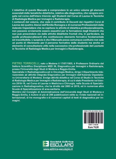 TORRICELLI - Manuale di Diagnostica per Immagini per Tecnici Sanitari di Radiologia Medica