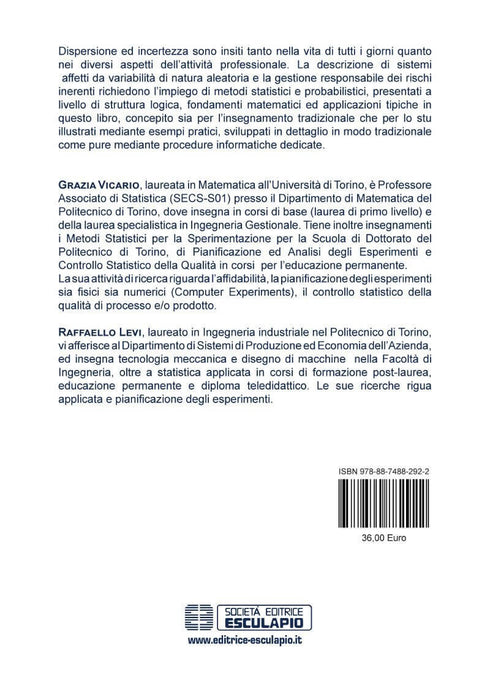 VICARIO LEVI - Metodi statistici per la sperimentazione
