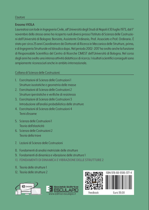 VIOLA - Fondamenti di Dinamica e Vibrazione delle Strutture. Vol.2 Sistemi Continui