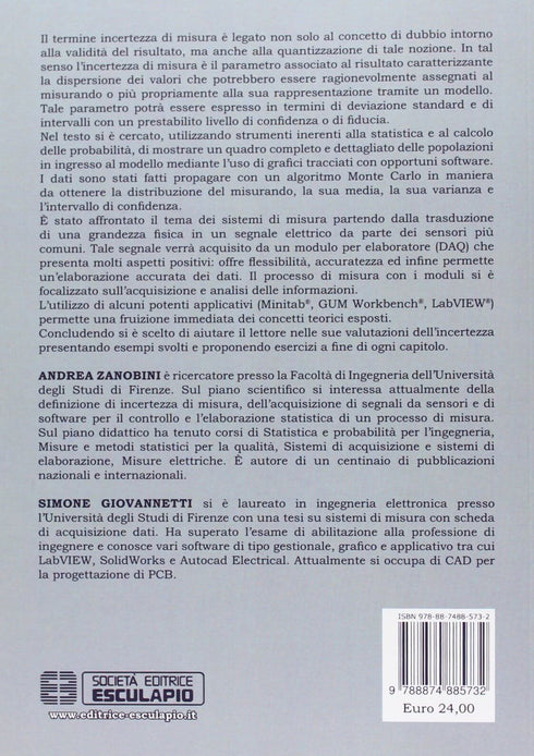 ZANOBINI GIOVANNETTI - Incertezza di misura e acquisizione di segnali