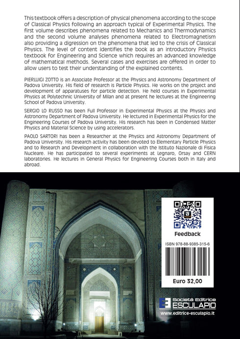 ZOTTO LO RUSSO SARTORI - General Physics. Electromagnetism Optics